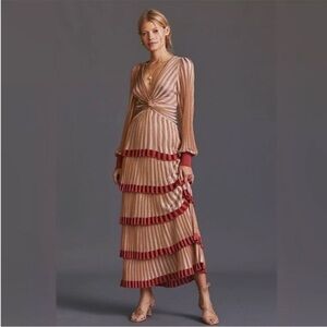 NWOT Anthropologie Cecilia Prado Knit Tiered Maxi Dress